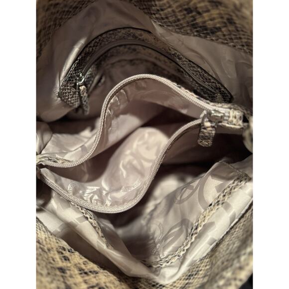 Michael Kors Hobo Snake Skin Embossed Leather Bag - Picture 4 of 6